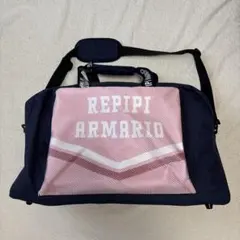 【美品】REPIPI ARMARIO ボストンバッグ ネイビー/ピンク
