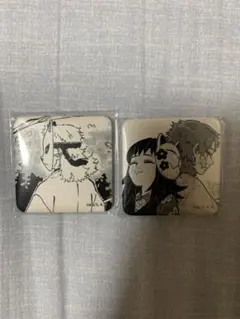 鬼滅の刃 ダイニング スクエア缶バッジ 錆兎 真菰
