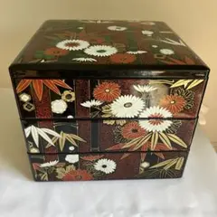 3段　重箱　お正月　運動会　行楽弁当　昭和レトロ