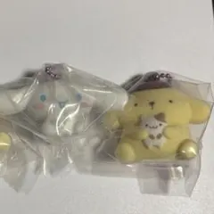 ふわふわフロッキーマスコット　ポムポムプリン　シナモロール