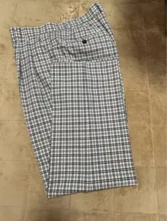 【美品】チェック柄 メンズ ゴルフパンツ(3L)