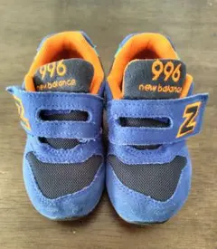 New Balance 996 キッズシューズ 青/オレンジ13cm