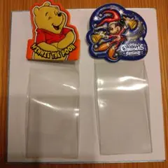 ディズニーチケットホルダー　レトロ　ミッキー　プーさん