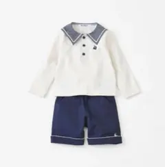 新品タグ付き　ファミリア　セットアップ　セーラー　130cm