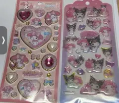 正規品⭐︎ サンリオ　キラキラジュエルシール♡ ドロップジェリーシール　2枚セット