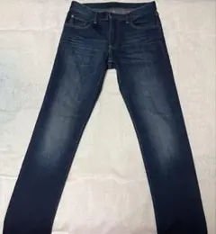 ユニクロ　ヒートテック　デニム　ジーンズ　 メンズ　レディース　細めシルエット