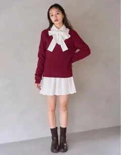 【本日削除】SNIDEL シャツコンビチュニック