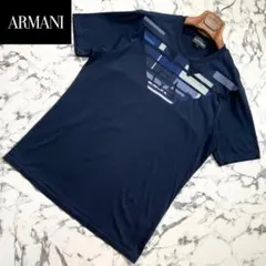 ✨極美品/現行タグ✨(L) Emporio Armani BIGイーグルロゴ 紺