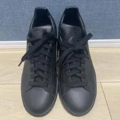 【新品】アディダス スタンスミス オールブラック レザースニーカー 25