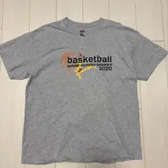 GILDAN バスケットボール 両面プリント Tシャツ XL グレー