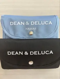 新品未使用★ディーン＆デルーカ エコバッグ　Sサイズ 　ブルー&ブラック　セット