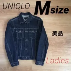 美品MサイズUNIQLOデニムジャケットレディースユニクロGジャン
