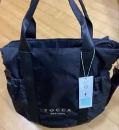 TOCCA ブラック バッグ　トートバッグ　ショルダーバッグ　タグ付き