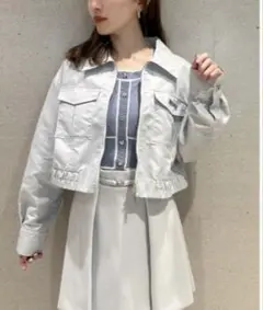 SNIDEL Sustainableナイロンブルゾン ライトグレー フリーサイズ