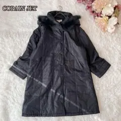 ⚫︎COPAINJET シルクロングコート（F）フォックスファー中綿