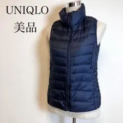 UNIQLO ウルトラライトダウンベスト 軽い ネイビー M レディース 美品