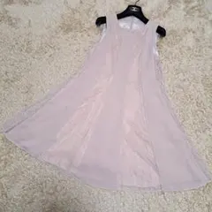 美品　グレースコンチネンタル　ノースリーブワンピース　Aライン　レース