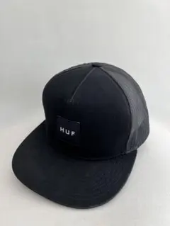 【HUF】ブラック メッシュキャップ スナップバック