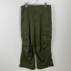 GU ジーユー スーパーワイドカーゴパンツ ゆったりズボン ユニセックス ラフ