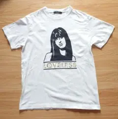 loveless ラブレス 女性イラストプリント Tシャツ ホワイト Sサイズ★のサムネイル