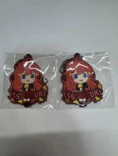 五等分の花嫁　ガチャガチャラバーストラップ　中野五月　ストラップ 2個セット