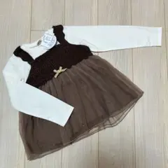 ［新品］プティマイン　ニットチュールチュニック