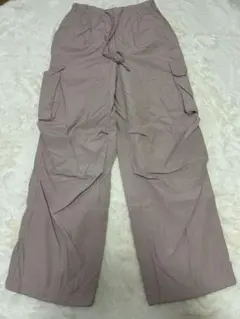 GU ピンク パラシュートパンツ Sサイズ