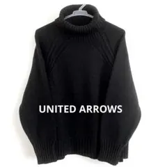 UNITED ARROWS 黒 タートルネック ニット セーター