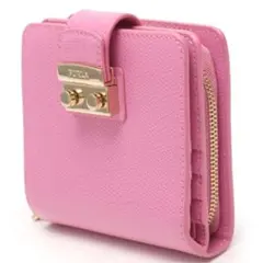 【超美品】最終価格！フルラ FURLA  折りたたみ財布 ピンクメトロポリス