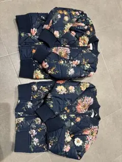 花柄　ジャケット　ジャンバー 双子　2つセット 90cm 2y