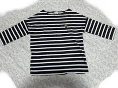 美品！Champion ネイビー/ホワイトボーダー七分袖Tシャツ