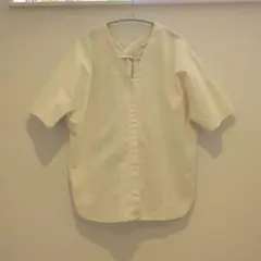 Shel'tter Vネック 半袖ブラウス クリームイエローのサムネイル