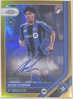 26 Topps Chrome MLS Olger Escobar auto