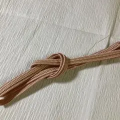 和装小物　帯締め　桃色　金糸　M 美品