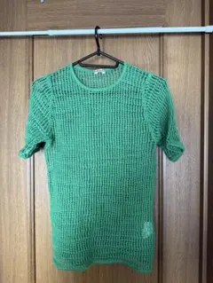 AURALEE メッシュ 半袖 Tシャツ グリーンのサムネイル