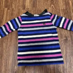 DOUBLE.B ストライプ長袖カットソー 90cm