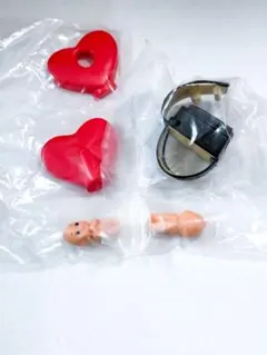かぶりもの　オビツキューピー　フィギュアコレクション　ガチャ　ハート　ランドセル