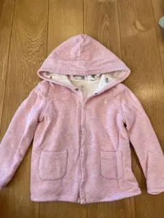 ピンク フード付きアウター 95cm