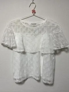 earth music&eclogy　レース　トップス　半袖