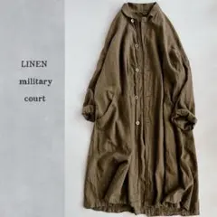 ミリタリー コートワンピース ミリタリー古着 フランス軍ボタン カジュアル