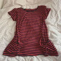 beamsheart ボーダー 半袖 フェアリーグランジ y2k 森ガール 平成