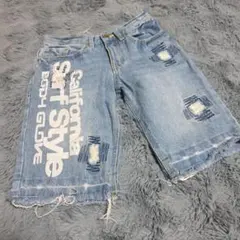 BODY GLOVE ダメージデニムハーフパンツ　130