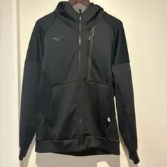 ミズノ パーカー XL 黒 フルジップ ストレッチ トレーニング テック系のサムネイル