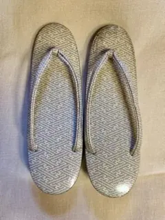 【美品・Mサイズ】草履 ゴールドベージュ 織地 訪問着 セミフォーマル 和装
