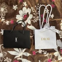 YSLとDIORの紙袋セット