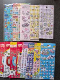 キャラクターシールセット 13シート まとめ売り 100均②