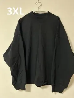 UNIQLO U モックネックプルオーバー ブラック 3XL