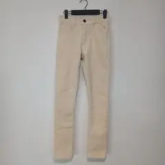 ベージュ コーデュロイスキニーパンツ