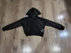 ダンスに最適！！　sue メッシュパーカー ブラック 150cm