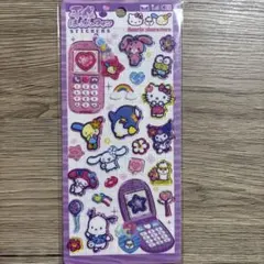 国内正規品保証！平成はっぴーフォン　サンリオキャラクターズ　紫　シナモ　マイメロ